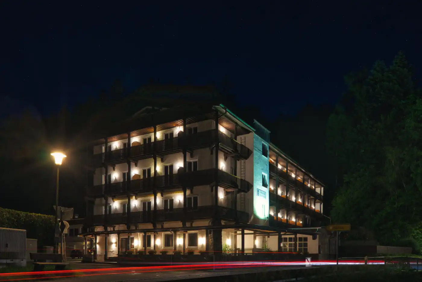 B&B am Steinbachtal bei Nacht