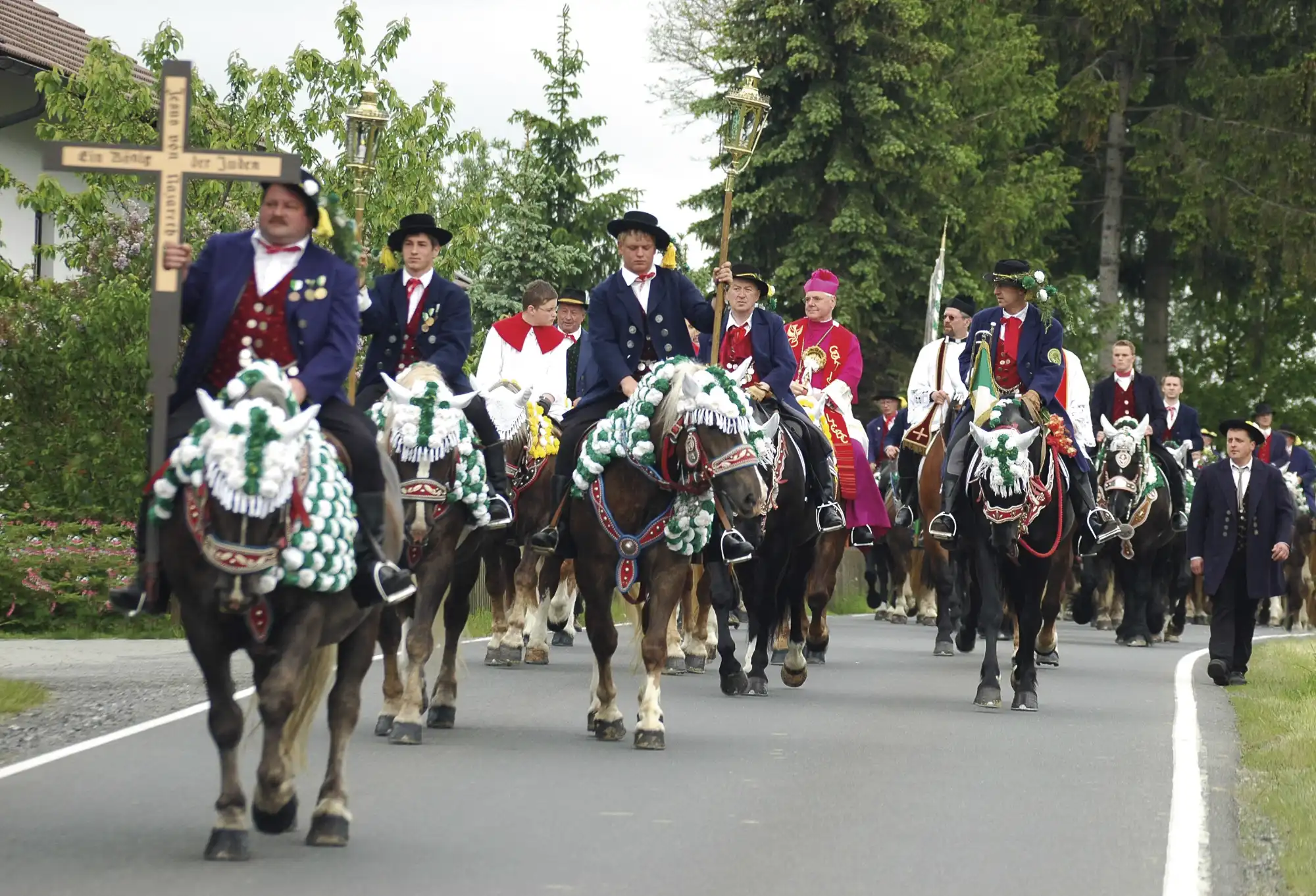 Pfingstreiter treffen in Steinbühl ein